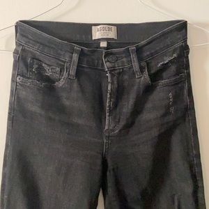 Black AGOLDE distressed jeans